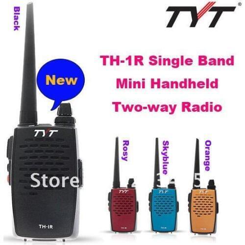 New Arrival TYT TH-1R Single Band VHF:136-174MHz/UHF:400-470MHz 2 Watts Mini Handheld Two-way Radio