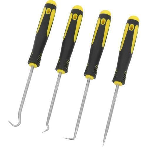 Durable Car Hook Craft Hand Tools 4Pcs Oil Seal O-Ring Seal Remover Pick Set Repair Pump Tools Disassemble Mechanical Seal
