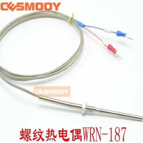 PT100 Temperature Sensor Type K Thermocouple, Armored Thermocouple, Stainless Steel Waterproof Probe