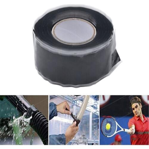 Repair Tape Self Fusing Wire Hose Bonding Rescue Performance Transparent Silicone Black Pipeline Seal Water Pipe Strong Repair