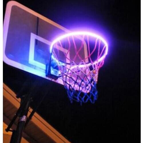 Light up LED Basketball Hoop Light Solar Power Color Changing Induction Lamp SAL99