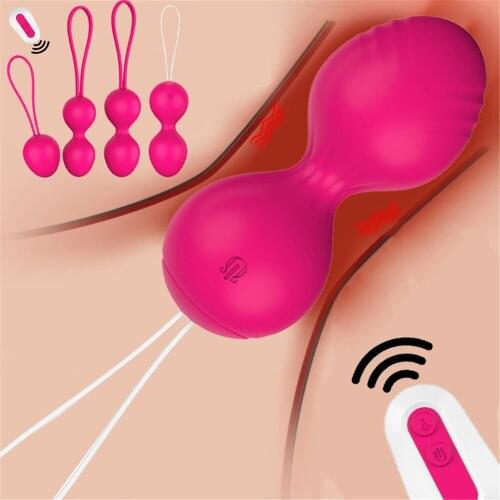 Vaginal Balls Sex Toys for Women Kegel Ball Vagina Exercise Tighten Massage Wireless Remote Control Kegel Vibrating Egg Female
