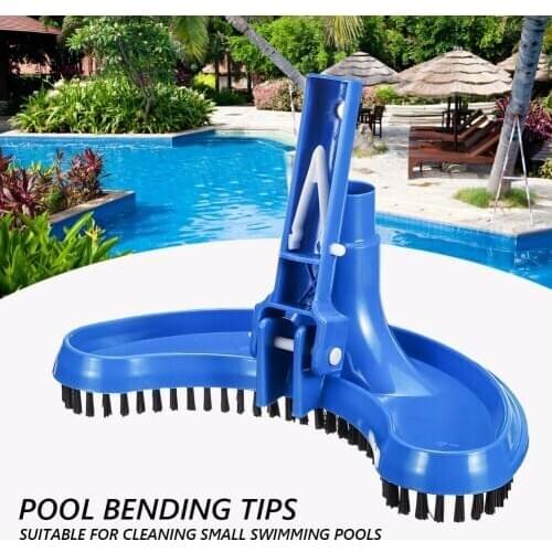 Swimming Pool Suction Vacuum Head Brush Cleaner Half Moon Flexible Swimming Pool Curved Suction Head Cleaning Tool Pool Suction