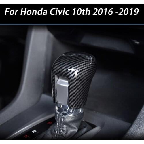 ABS gear shifter gear protector head cover cover modification For Honda Civic 10th 2016 2017 2018 2019 Car Accessories