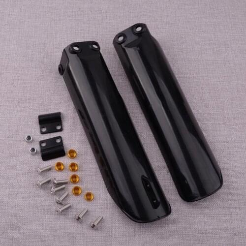 1 Set Black Plastic Front Fork Leg Guard Protector Slider Cover for 140cc 160cc Dirt Pitbike Accessories
