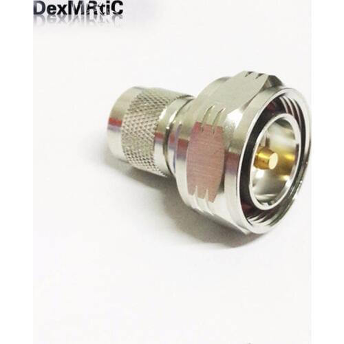 1pc N male plug switch 7/16 male plug RF Coax Adapter convertor Straight Nickelplated NEW wholesale