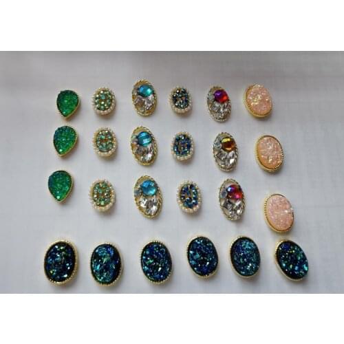 10pcs Nail Stone Strass 3D Nail Art Japanese Style Crushed Crystal Flower Charms Nail Decoration Manicure Exclusive Jewelry h