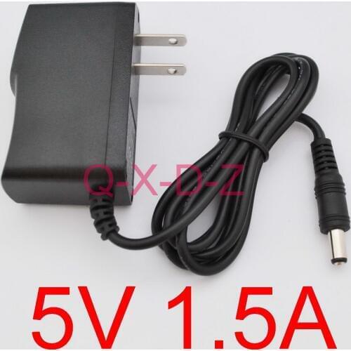 100PCS High quality AC 100V-240V Converter Switching power adapter DC 5V 1.5A 1500mA Supply US Plug DC 5.5mm x 2.1mm
