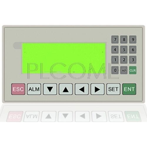 2-in-1 PLC & HMI Integrator FX2N 10MT-2AD 200KHz OP320-A Text Display TD 6DI 4DO 4-20mA 0-10V NTC, 3.7'' RS485 Modbus RTU