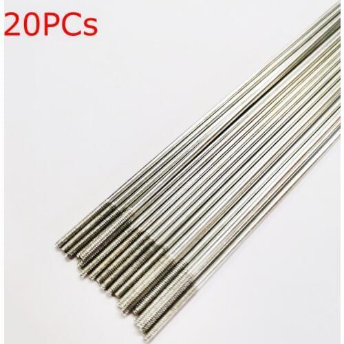 20PCs Dia 1.2mm Steering Gear Tapping Rod Lever Servo Linkage Pushrod Double Thread Rods Bar Studs for RC Aircraft Accessories