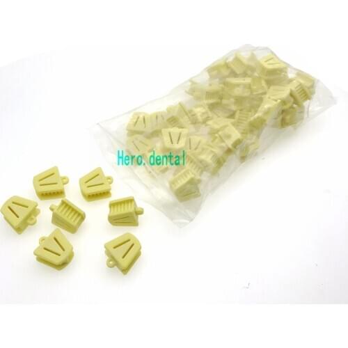50Pc Dental Mouth Props Cushion Bite Blocks Tongue Piercing Silicone Small Latex