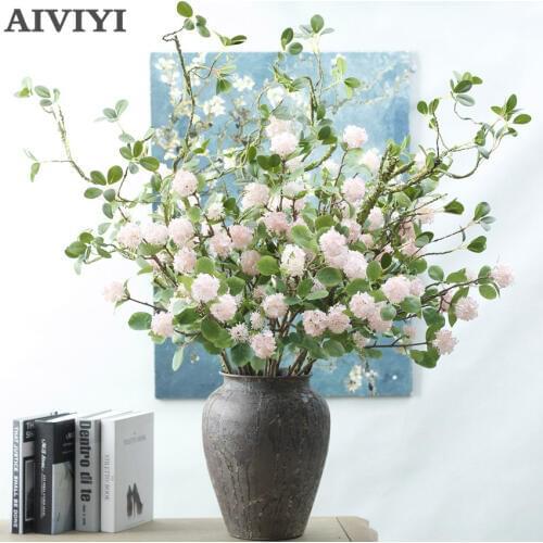 9 Small Snowballs Small Hydrangea Home Decoration Artificial Flower Snowball Fake Flower Silk Leaf Wedding Silk Leaves Mariage