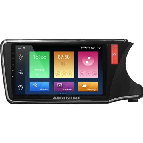 AISINIMI Android 10 Car Dvd Player navigation For honda city Right Hand Drive 2014 2017 Car Audio Gps Multimedia Stereo Monitor
