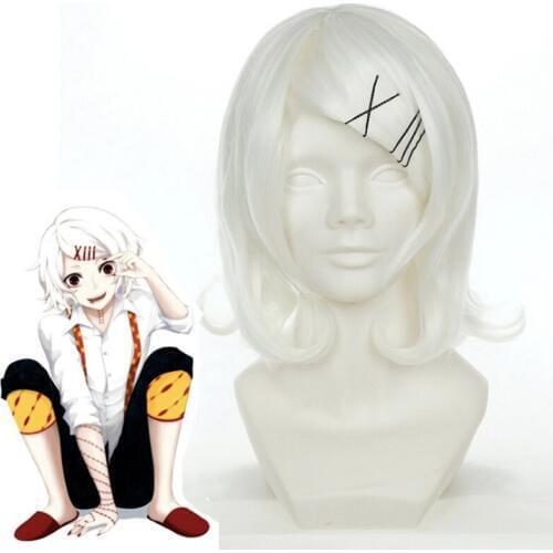 Anime Tokyo Ghoul Cosplay Wigs Juuzou Suzuya Cosplay Heat Resistant Synthetic Wig Hair Halloween Carnival Party Cosplay WIg