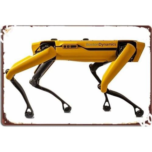 Boston Dynamics Robot Dog Metal Signs Wall Mural Cinema Design Wall Decor Tin sign Posters