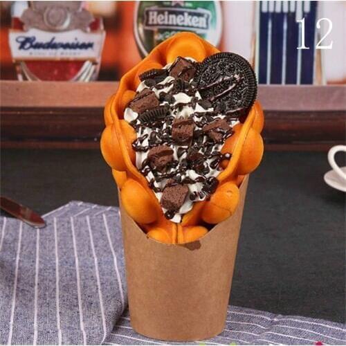 Eggettes puff cake model egg bubble waffle Simulation food model bubble egg waffle model