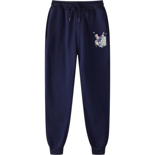 Anime Attack on Titan Printed Men Ms Joggers Brand Trousers Casual Pants Sweatpants Fitness Workout Running Sporting Clothing