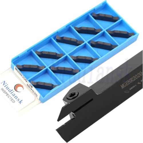MGEHR2020 MGEHL2020 Grooving Tool Holder 10pcs MGGN150 MGGN200 MGGN250 MGGN300 MGGN400 Carbide Insert CNC Lathe Tool Turning Set