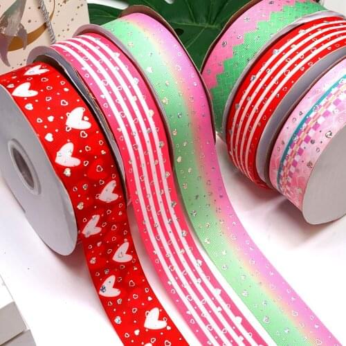 New Arrived printed foil holographic ribbon Kimetunoyaiba 36550