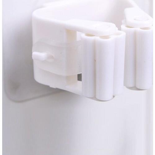 New Wall Mounted Mop Storage Brush Holder Broom Hook Kitchen Storage Rack Organizer with Mounted Hanging Kitchen Tool Accessory