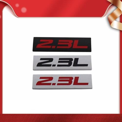 Premium 2.3L 2.3 L for Universal car Engine Hood Fender trunk Tail Rear Bonnet Nameplate Decal Emblem Badge Sticker