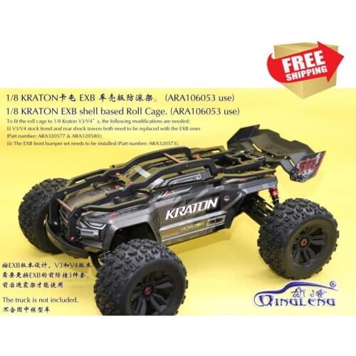 RC radio control car 1/8 ARRMA KRATON EXB bodyshell roller cage bodyshell protection QL option upgrade parts