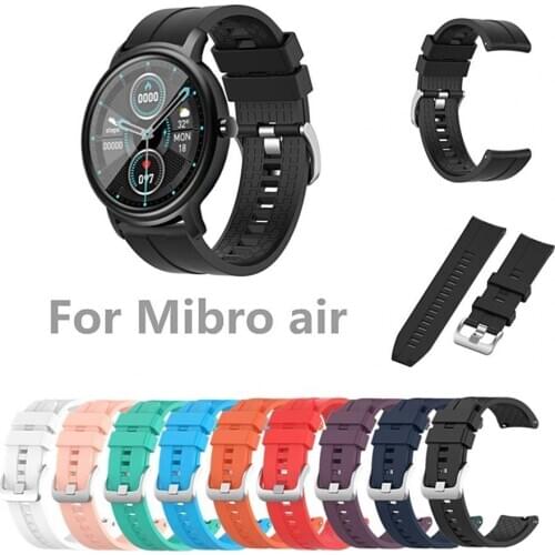 20mm Adjustable Waterproof Silicone Wristband Watch Strap for Xiaomi-Mibro Air