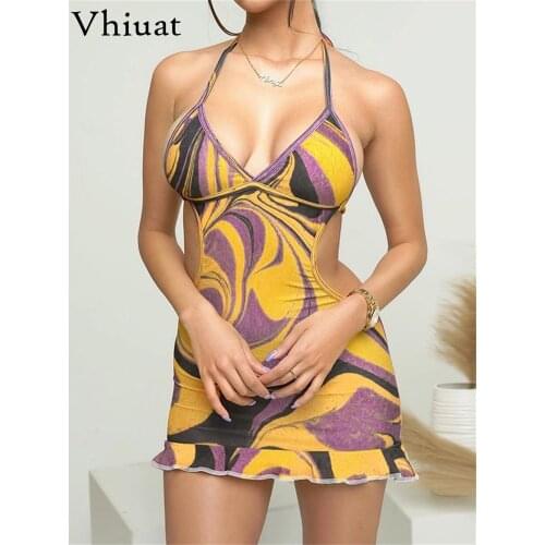 Короткие летние платья VHIUAT China At AliExpress