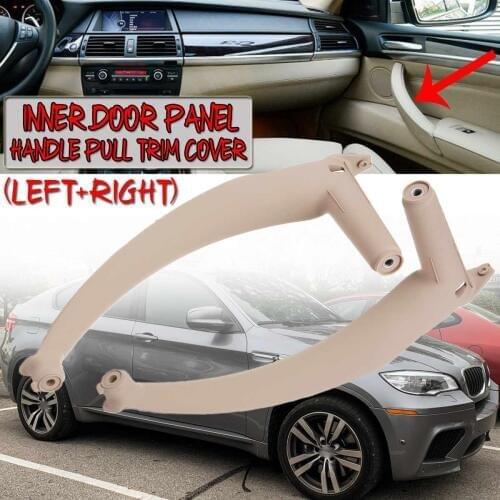 3color Inner Door Handle For BMW E70 X5 SAV 2007-2013 E71/E72 X6 SAV 2008-2014 Car Interior Door Handle Panel Pull Trim Cover
