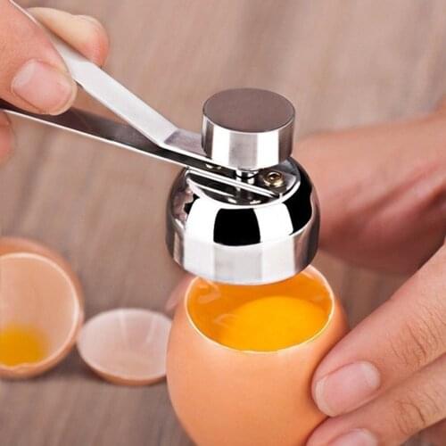 Eggshell Topper Cutter Stainless Steel Egg Cracker Opener Remover Kitchen Tools 2.5CM Stainless Steel Egg Topper