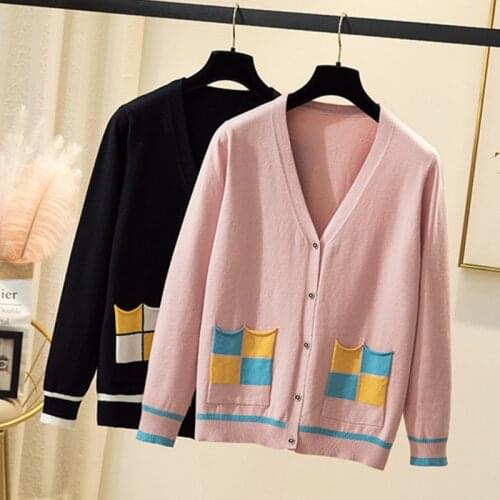 4XL Blusa De Frio Feminina 2021 Winter Long Sweater Cardigans Argyle Korean Sweater Jackets Oversized SWEATER Coat For Women