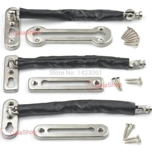 1 Pcs / Lot 304 Stainless Steel Chain Door Lock Security Guard Extruded Chain Door Safety Chain Guard Lock Home Fastener