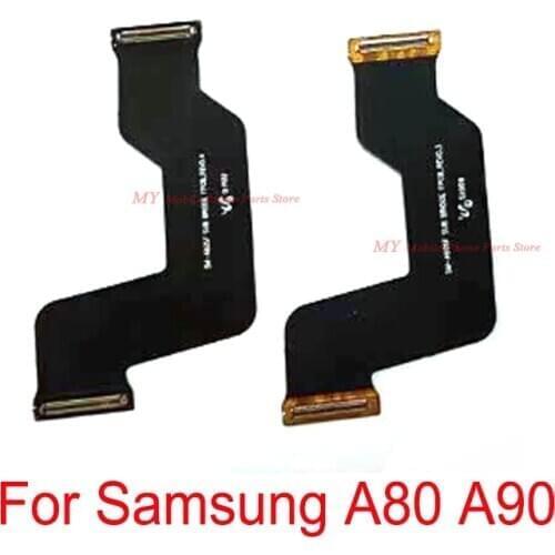 10PCS For Samsung Galaxy A80 A805 A805F / A90 Repair Parts Main Board Motherboard LCD Display Connector USB Flex Cable Ribbon