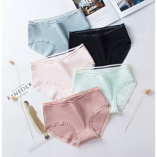 3Pcs/Set Sexy Hollow Out Women Panties Elasticity Cotton Underwear Woman Skin-Friendly Briefs Intimates Lady Low-Waist Underpant