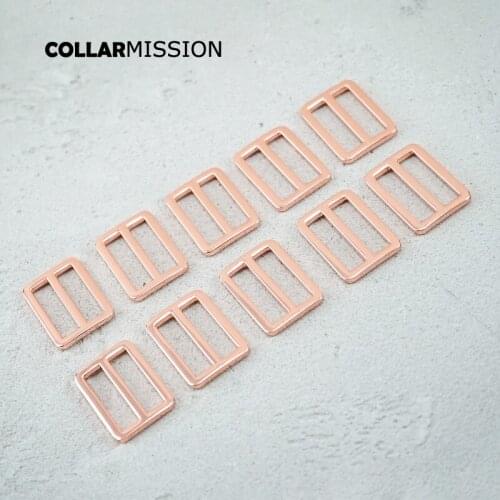 30mm fine workmanship metal slider Tri-Glid for bag cat dog leash backpacks accessory rose gold RZK30M