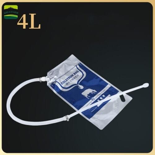 4L calf colostrum bag colostrum bag calf colostrum filling bag filling tube calf colostrum filling bag liter dosing device 2020
