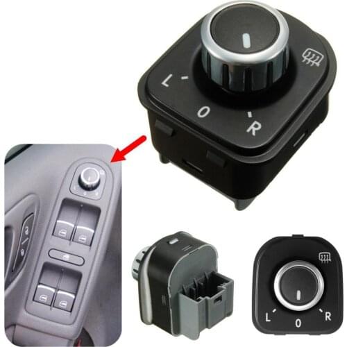50% HOT SALES!!! Car Side Mirror Adjust Knob Switch for Golf GTI MK5 MK6 Passat B6 3C Rabbit