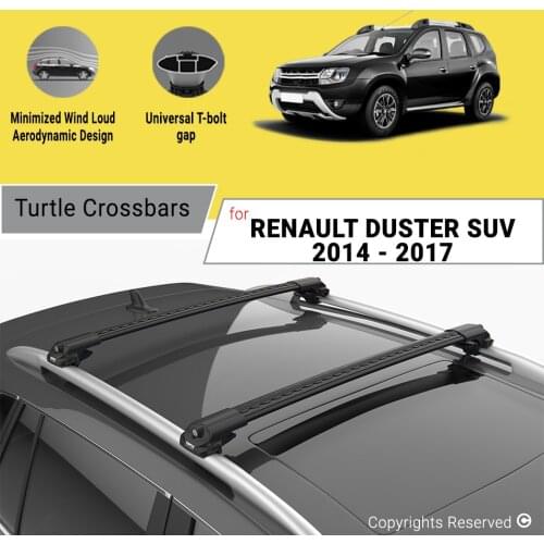 BARS FOR RENAULT DUSTER (HS) SUV 2014 - 2017 ALUMINUM ALLOY SIDEBARS CAR ROOF RACK LUGGAGE CARRIER CROSSBAR