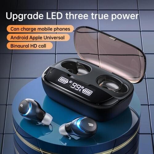 New M-U8 Bluetooth Wireless Earphone TWS5.0 Headset Binaural Stereo In-ear Earbuds For Xiaomi Samsung iPhone Heavy Bass Earbuds