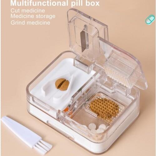 Safe Practical Pill Box Dispenser Eco-Friendly Pill Organizer Double-Layer for Outdoor