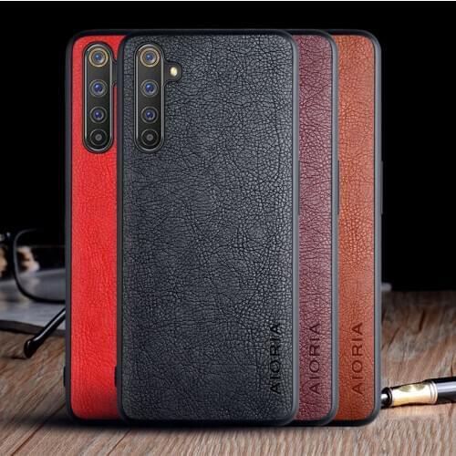 Case for OPPO Realme 6 Pro Realme 6 6S Narzo funda luxury Vintage Leather skin capa TPU cover for oppo realme 6 pro case coque