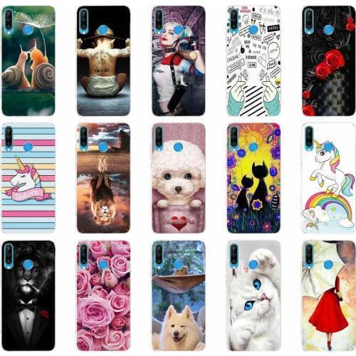 Flower For Honor 9X Global Case Honor 9X Premium Case Silicon TPU Soft Back Cover Phone Case For Honor 9X Premium STK-LX1 Bumper