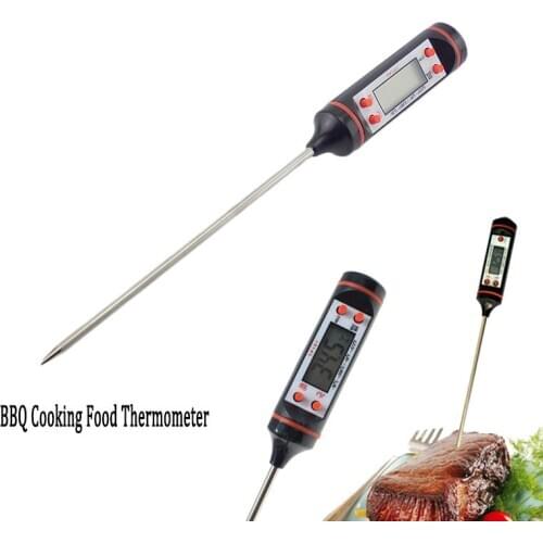 Digital LCD Meat Thermometer Cooking Food home indoor Kitchen BBQ Probe Water Milk Oil Liquid Oven test Thermometer Digital