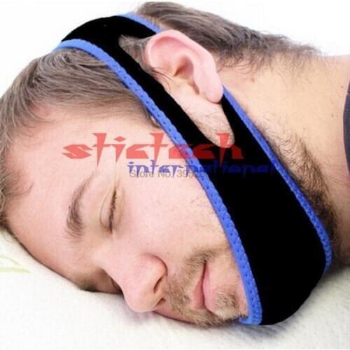 By ems or dhl 1000pcs Anti Snore Chin Strap Sleep Stop Snoring Belt Chin Jaw Supporter Belt For Men Women Sleeping Products