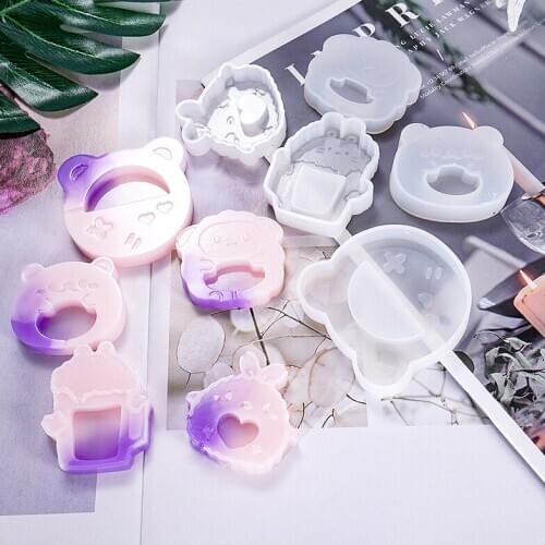DIY Crystal Epoxy Quicksand Resin Mold Pendant Jewelry Game Machine Milk Box Silicone Mold For Resin DIY Jewelry Clay Molds