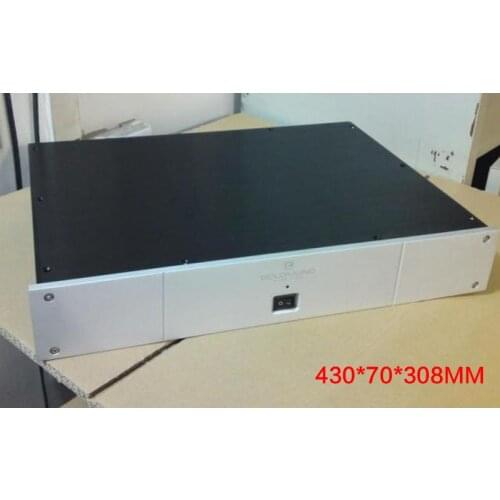 430*70*308MM All Aluminum Power Amplifier Chassis BZ4307D DIY Decoder DAC Case Amplifier Box Audio Shell Power Supply Enclosure