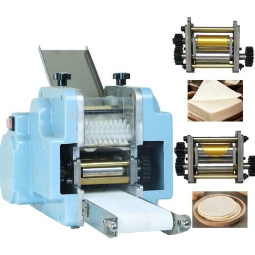 Dumpling wrapper machine 220V electric rolling pressing Commercial wonton Skin maker Round shape Square model ravioli making110V