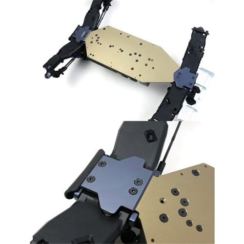 Anti-Scratch Metal Chassis Protective Plate Front Rear Board Spare Parts for TP TEKNO EB48 2.0/ET48 2.0