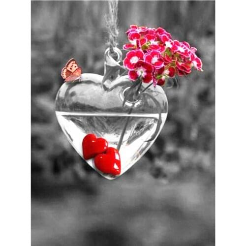 Flower Rose Embroidery Cross Stitch 11CT Craft Needlework Set Cotton Thread Printed Canvas Home Decoration New Design Wholesale