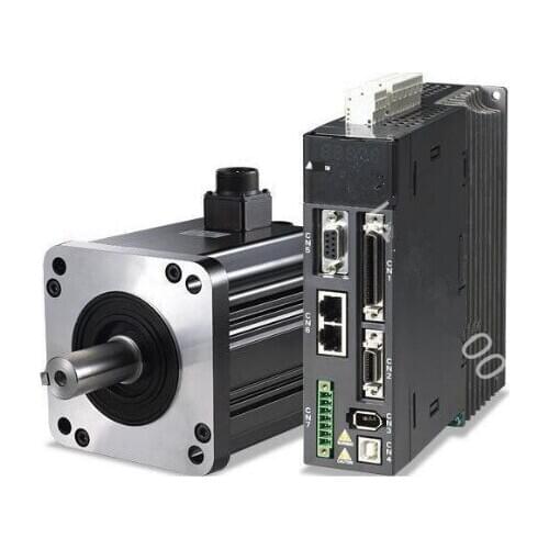 ACServo Motor Driver kits 220V 400W 3000RPM 1.27Nm ECMA-C10604RS+ASD-A2-0421-F With 3M Power + encoder Cable